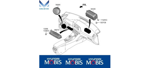 airbag module passenger for hyundai sonata 2019-22
